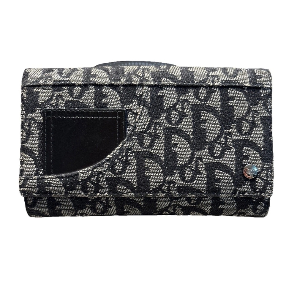 authentic Dior Black Leather Card Wallet